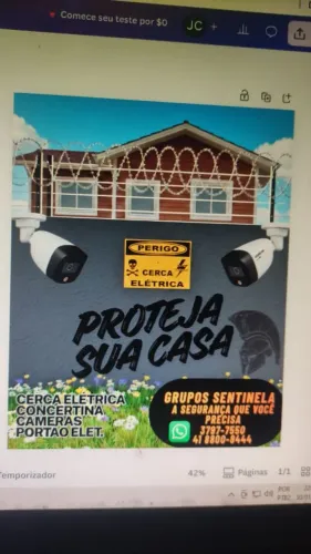 Cerca elétrica, concertinas,motor de portão...