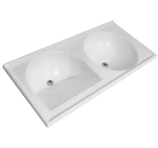 TANQUE DUPLO DE FIBRA BACIA DIREITA 1,00X50 BRANCO (OFERTA VALIDA ATÉ 24/06/2026)