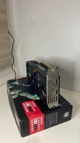 Rx 580 8gb amd, pouco tempo de uso, semi novo