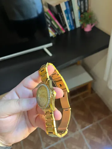 Relógio Fossil Feminino Original ES3203 Dourado - Aço Inoxidável