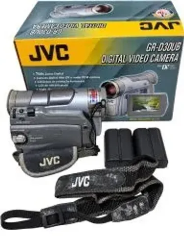 FILMADORA JVC GR-D30UB MINIDV COM CAIXA E ACESSÓRIOS - NO ESTADO
