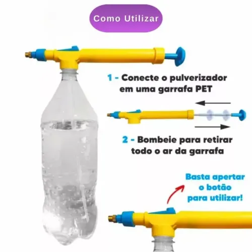 Pulverizador Manual Para Garrafa PET - Praticidade e Economia