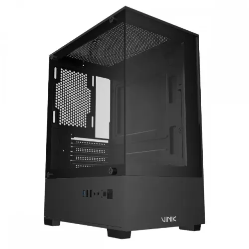 GABINETE GAMER S/ FONTE VINIK G-SHIELD PRETO GGGSBKV2 (FI) (LV) - LOJA DADO DIGITAL