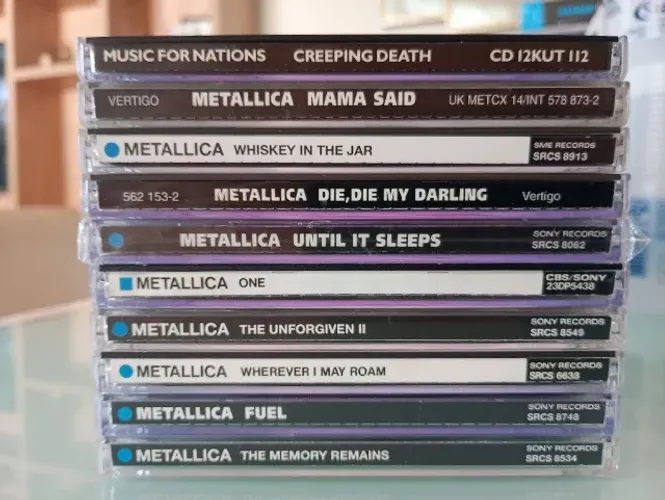 CDs Metallica Importados Singles Japão Estados Unidos