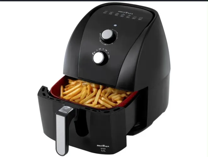 Air Fryer Britânia Redstone BFR50 Preto com Timer 5,5L