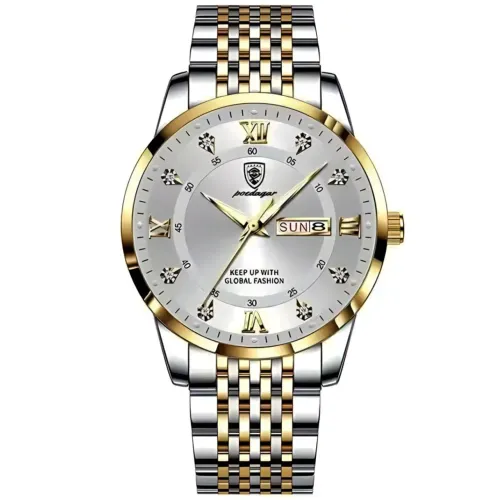 Poedagar Relógio De Pulso Masculino Poedagar 836 Luxo Quartzo Fundo branco