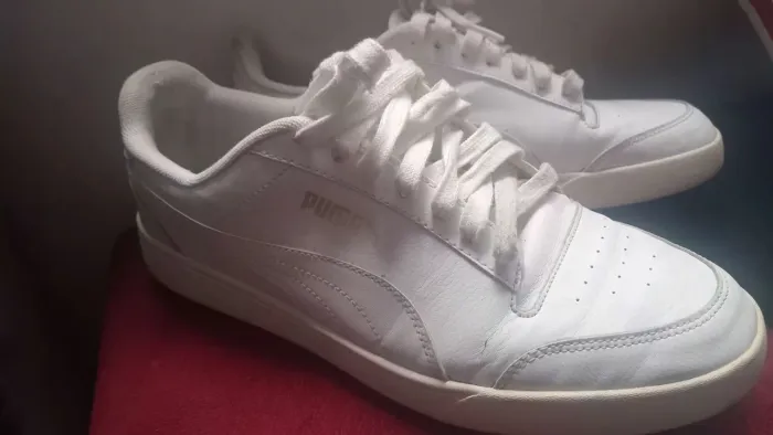 Puma original n 40 de couro branco