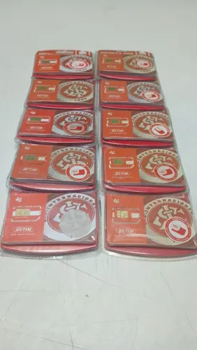 10 UNIDADES DE CHIP SIM ANTIGO FO INTERNACIONAL 