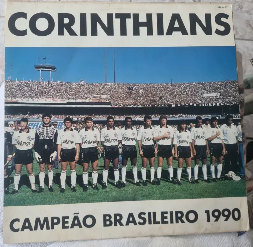 DISCO LP VINIL DO CORINTHIANS CAMPEÃO BRASILEIRO DO ANO DE 1.990