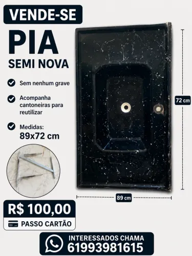 Pia de cozinha semi nova ? R$100