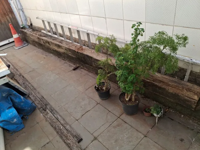 Todas de madeira 30 x30 x 5 metros