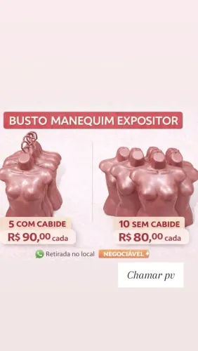 Manequim de busto 