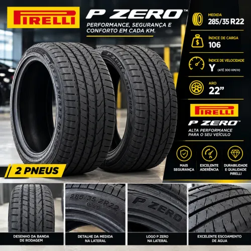 Kit 2 Pneus Pirelli P Zero 285/35 R22 106Y