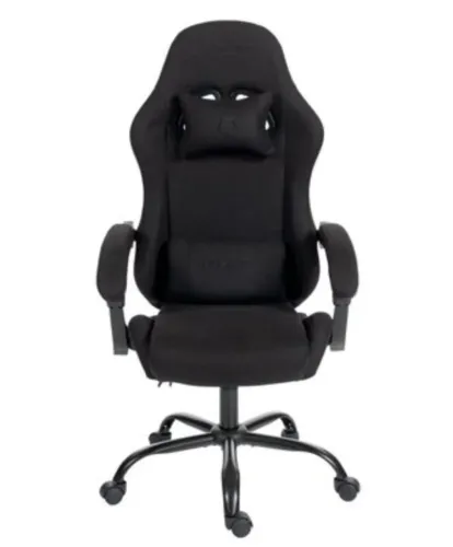 Cadeira Gamer Husky Storm 100, Até 120kg, Almofadas, Reclinável 135°, Tecido, Preta