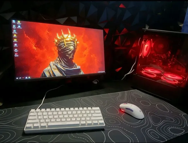 PC gamer Completo Ryzen 5 3400G 16GB + Monitor 100Hz + Kit Gamer
