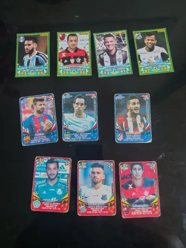 Lote cards futebol super craques e UEFA Champions 