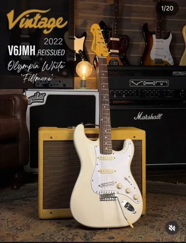 Vintage V6JMH Reissued - Olympia White Fillmore (2022)