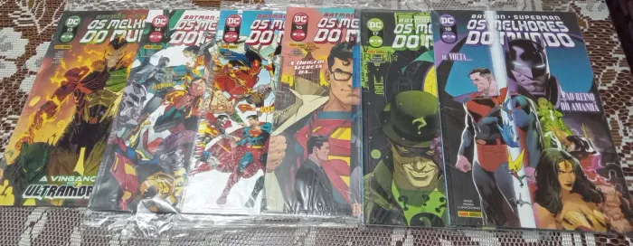 Conjunto de hqs Melhores do Mundo Batman/Superman 13, 14, 15, 16, 17, 18 novos!
