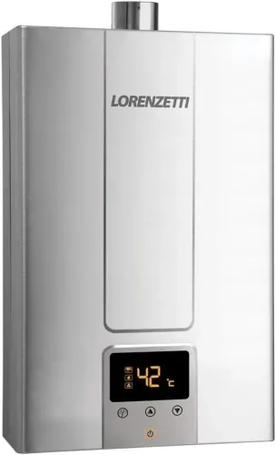 Aquecedor de Água a Gás Lorenzetti LZ 2000 DE-I Digital 20 L/min - Gás Natural (GN)
