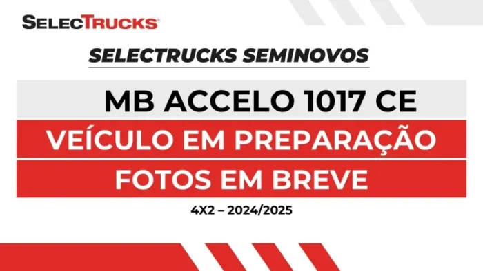 MERCEDES-BENZ ACCELO 1017 4X2 2024/2025 170 USADO SEMINOVO