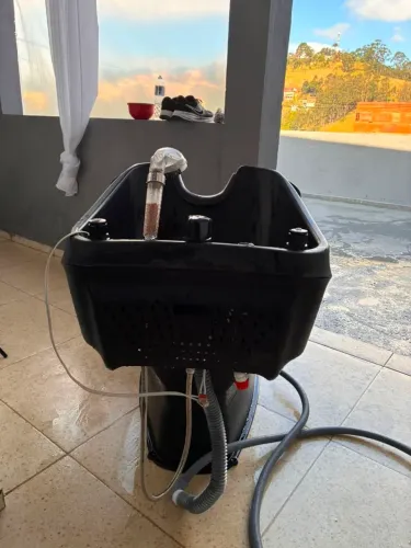 Lavatório de salão com aquecedor novo