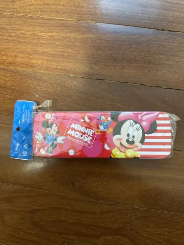 Estojo Escolar Minnie Mouse Disney Vermelho - Novo na Embalagem