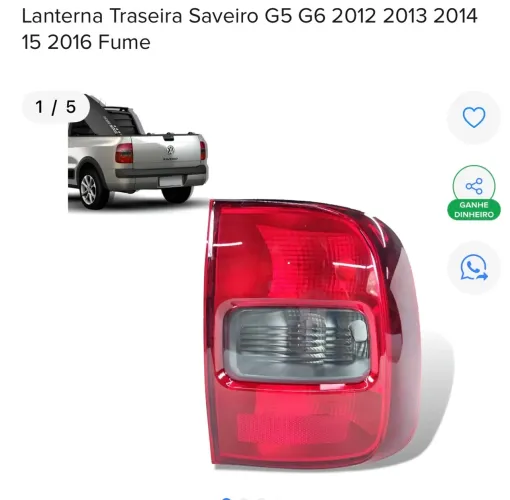 Lanterna Direita Saveiro