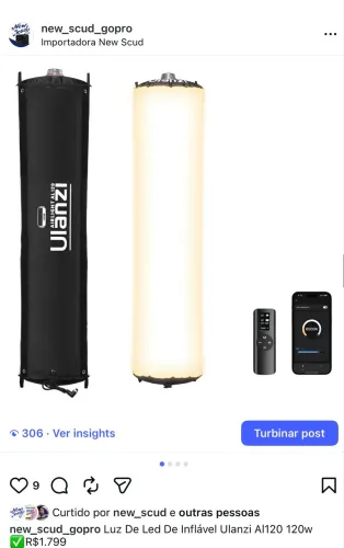 Luz De Led De Inflável Ulanzi AI120 120w