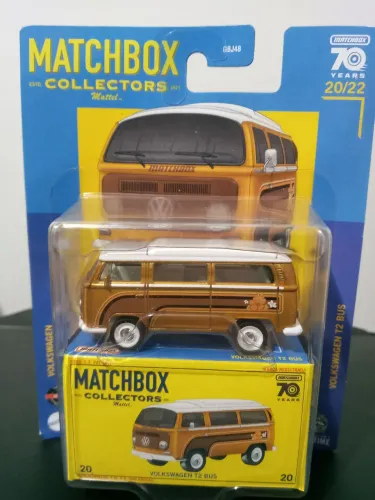 Volkswagen t2 bus matchbox edição 70 anos