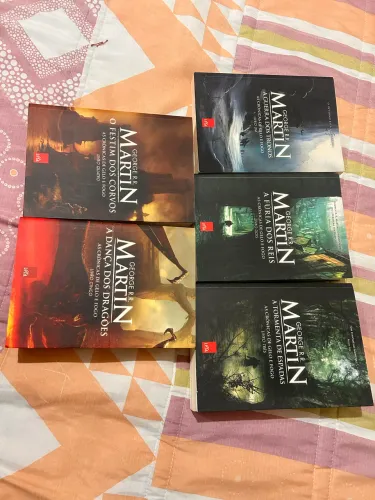 5 livros Game of Thrones, GOT, Jogo dos Tronos