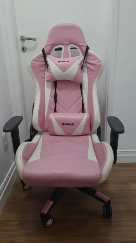 Cadeira gamer Rosa.