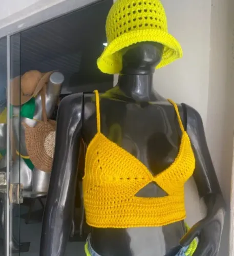 Top de crochê