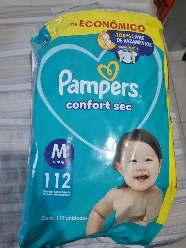 FRALDA PAMPERS M (112 unidades)