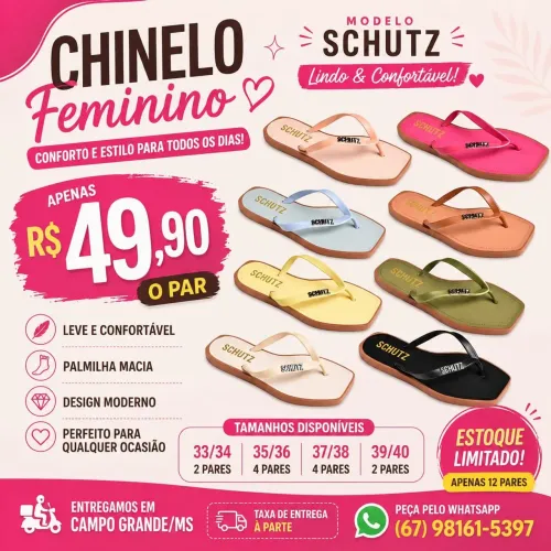 Chinelo feminino