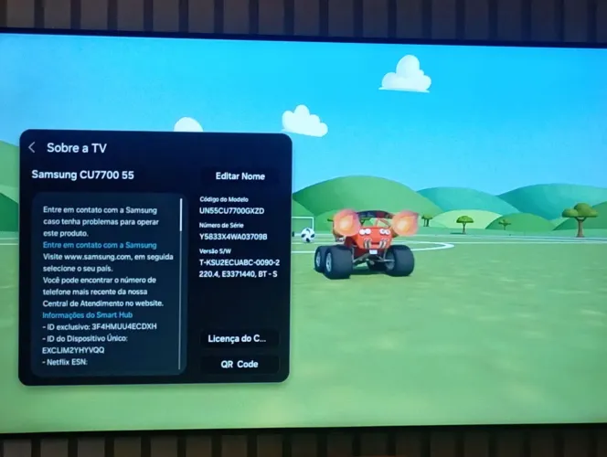 Vendo televisão Samsung 55 polegadas Crystal 4k