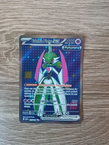 Valentia Férrea ex 225/182 Pokémon - Full Art Rara