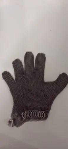 Luva de açougueiro anti corte aço inox