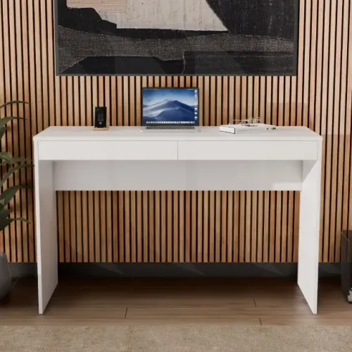 Escrivaninha Moderna 2 Gavetas 100% MDF NOVA - Pronta Entrega