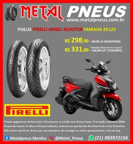 Pneu Moto Pirelli Yamaha ZR125 - Novos com Garantia