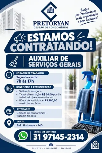 Auxiliar de serviços gerais