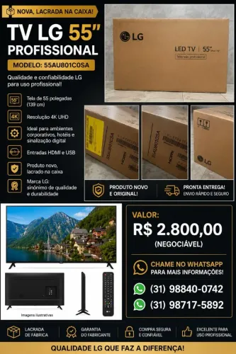 Vende se tv 55 polegadas nova