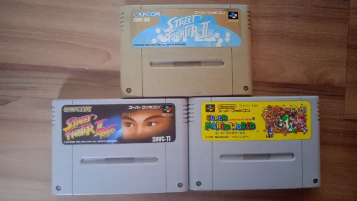 Super Mario World, Street Figher 2 turbo e Super Street Figher 