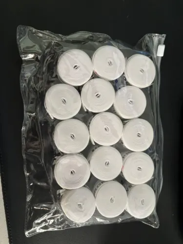 Kit 15 Overgrip Wilson Profile Perfurado Branco