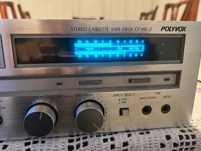 TAPE DECK POLYVOX CP 950 EXCELENTE ESTADO FUNCIONANDO PERFEITAMENTE