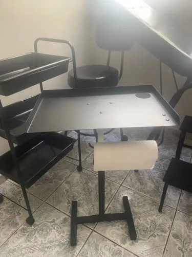 Kit para estética ou tatuagem mesa para copo e toalha