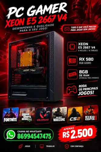 COMPUTADOR PARA JOGOS E ESTUDO!
