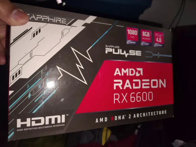 Placa Vídeo AMD Radeon RX 6600 Sapphire 8GB