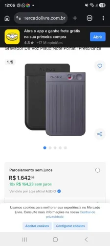 Gravador iphone 