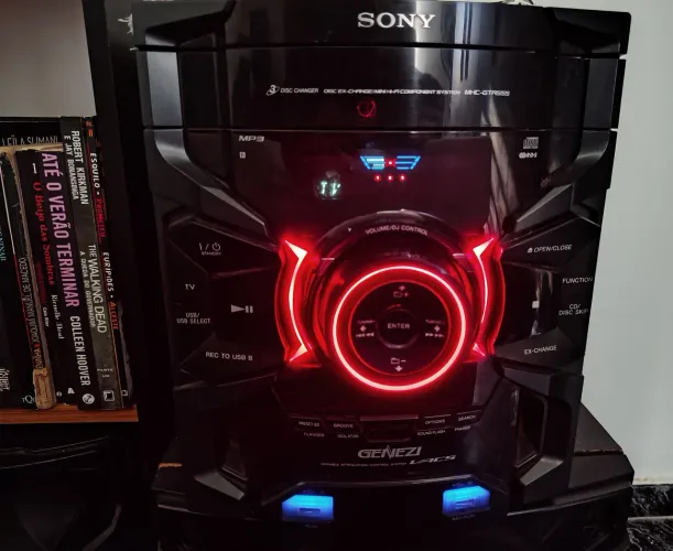 Sony Genezi GTR555 Completo | CD, USB, Rádio | Som Potente
