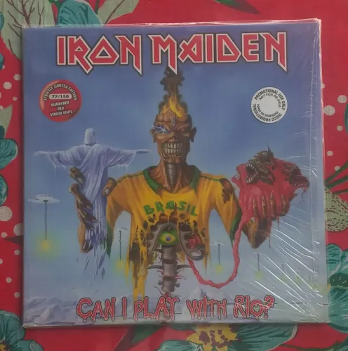VENDO LP DISCO VINIL IRON MAIDEN BOOTLEG RARO VERMELHO